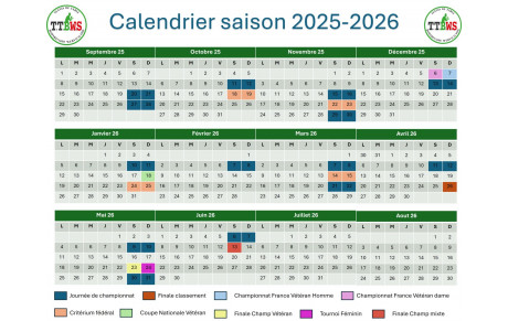 CALENDRIER 2025-2026